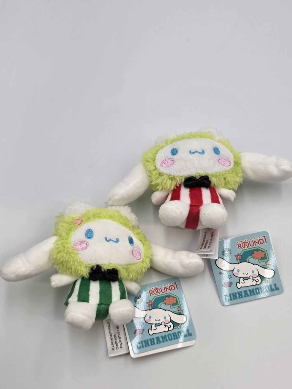 NEW 3.5” In Sanrio Cinnamoroll Hello Kitty Keroppi Costume Plush Round 1 Set 2